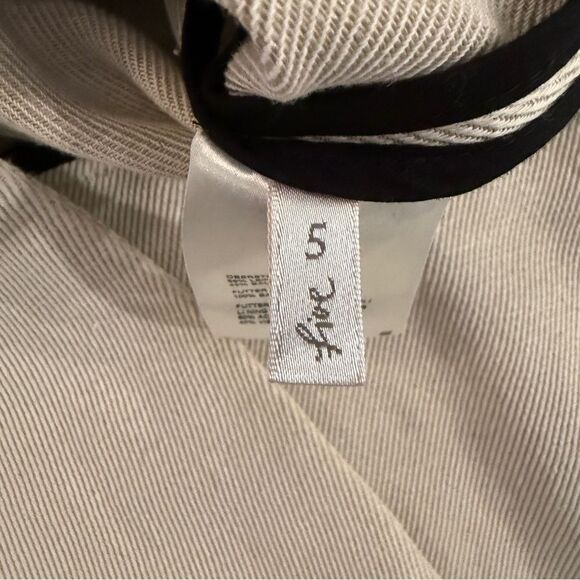 Schumacher Linen Blend Collarless Trench - Picture 3 of 10